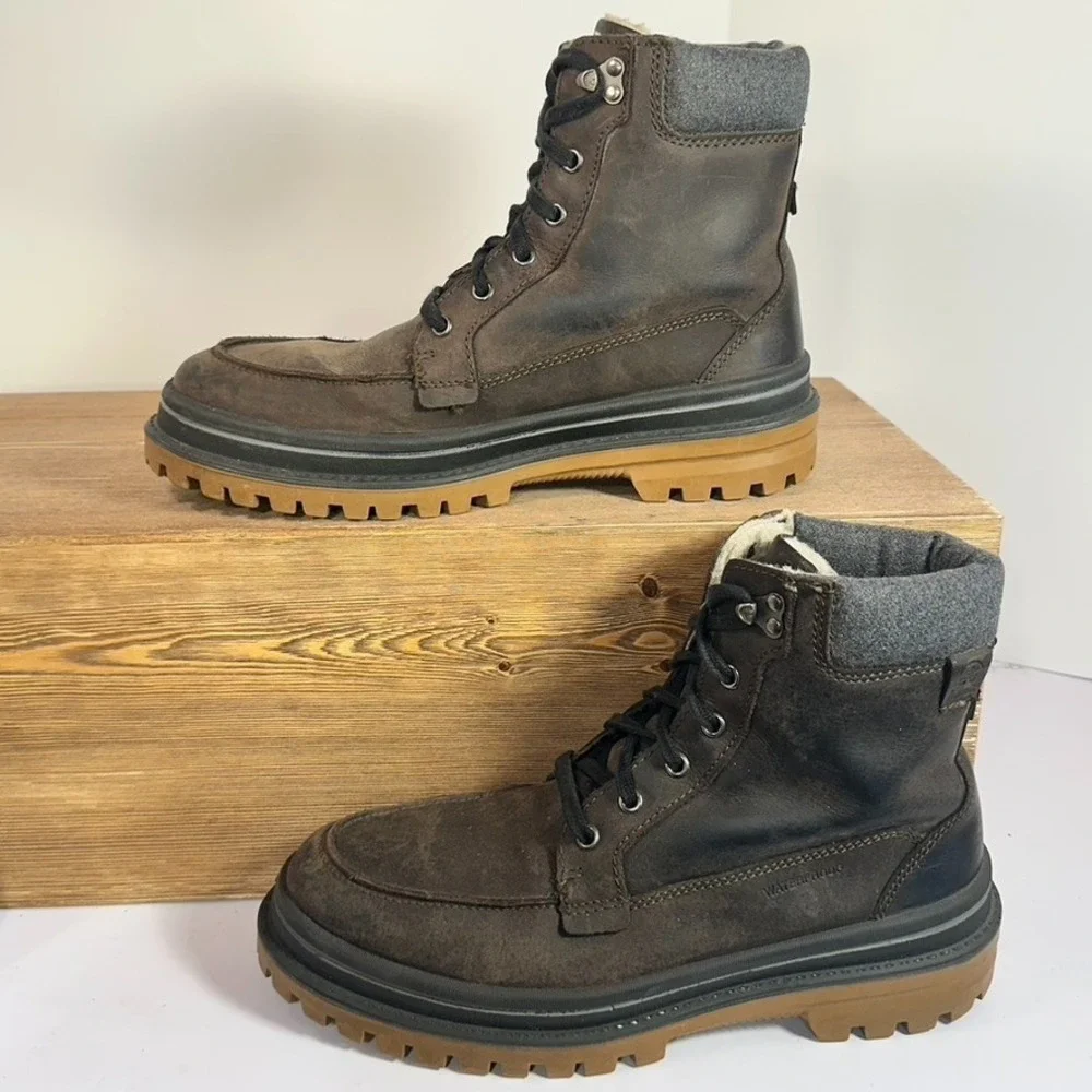 Kamik Tyson G Winter Boots Mens SZ 10 Waterproof Leather Snow Insulated Gorpcore